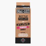Pack bouteille aluminium et poudre nettoyante Muc-off Punk Powder/Bottle for Life