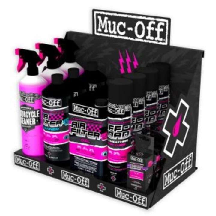 Présentoir mural Muc-off (produits non inclus) | Oxmoto