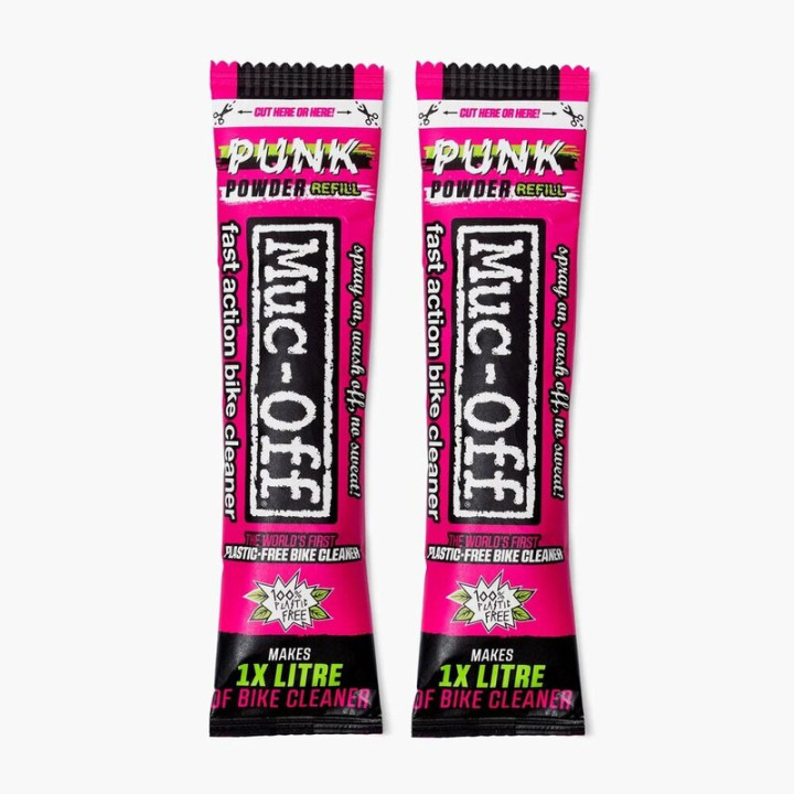 Pack bouteille aluminium et poudre nettoyante Muc-off Punk Powder/Bottle for Life