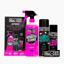 Kit d'entretien moto Muc-off Clean, Protect & Lube | Oxmoto