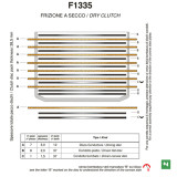 Kit disques garnis d'embrayage Newfren Pro Race F1335Y