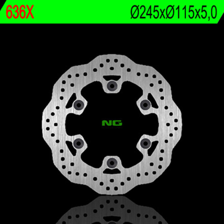 Disque de frein NG BRAKES pétale fixe 636X | Oxmoto