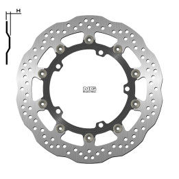 Disque de frein NG BRAKES pétale flottant 1708XG | Oxmoto