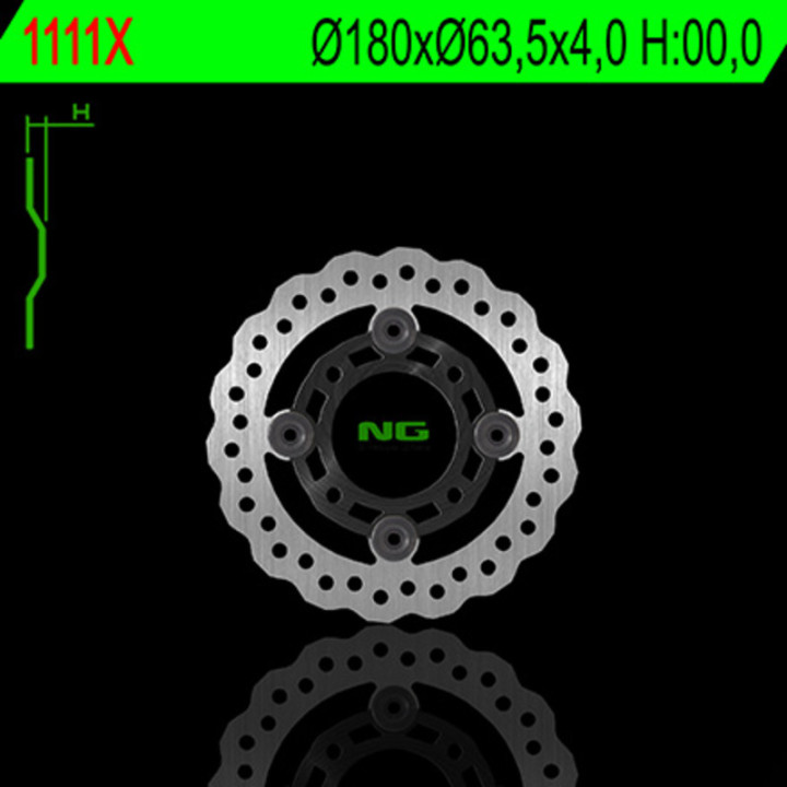 Disque de frein NG BRAKES pétale flottant 1111X | Oxmoto