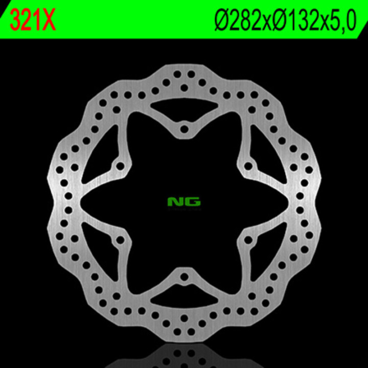 Disque de frein NG BRAKES pétale fixe 321X | Oxmoto