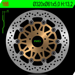 Disque de frein NG BRAKES rond flottant 166 | Oxmoto