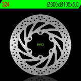 Disque de frein NG BRAKES rond fixe 324 | Oxmoto