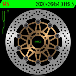 Disque de frein NG BRAKES rond flottant 145 | Oxmoto