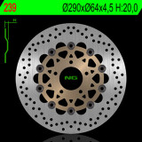 Disque de frein NG BRAKES rond flottant 239 | Oxmoto