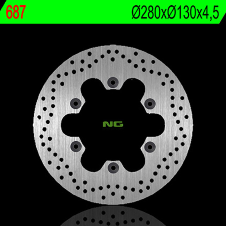 Disque de frein NG BRAKES rond fixe 687 | Oxmoto