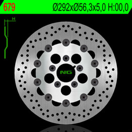 Disque de frein NG BRAKES rond flottant 679 | Oxmoto
