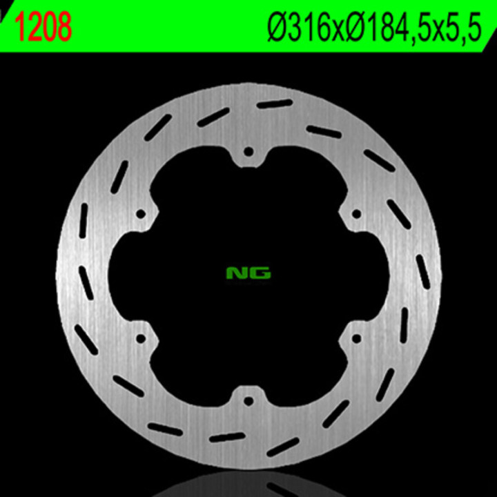 Disque de frein NG BRAKES rond fixe 1208 | Oxmoto