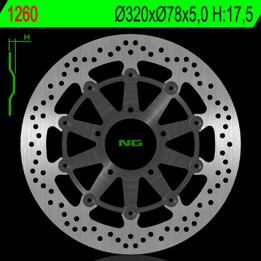 Disque de frein NG BRAKES rond flottant 1260G | Oxmoto