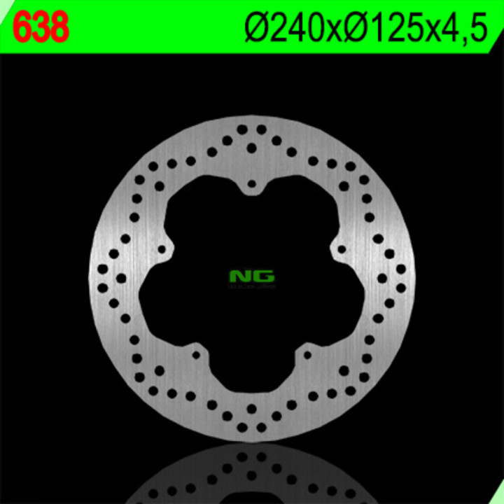 Disque de frein NG BRAKES rond fixe 638 | Oxmoto