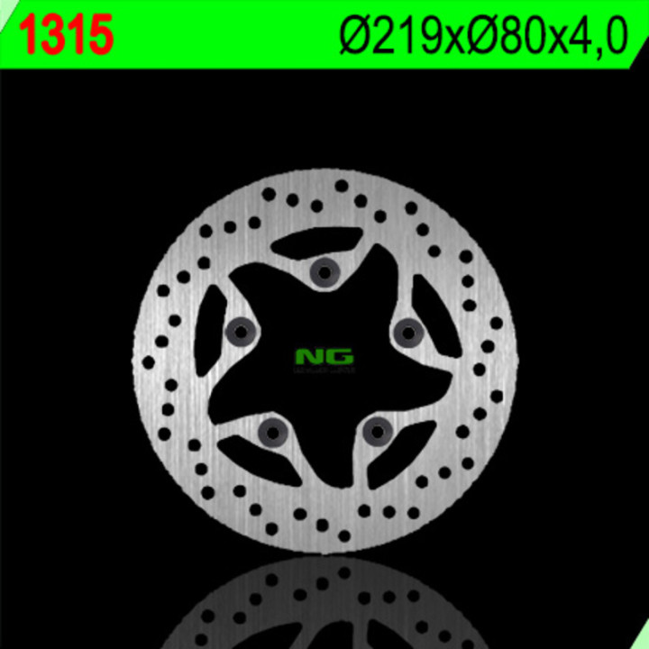 Disque de frein NG BRAKES rond fixe 1315 | Oxmoto