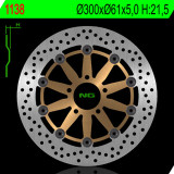 Disque de frein NG BRAKES rond flottant 1138 | Oxmoto