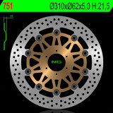 Disque de frein NG BRAKES rond flottant 751 | Oxmoto