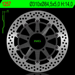 Disque de frein NG BRAKES rond fixe 1247 | Oxmoto