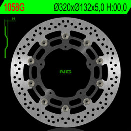 Disque de frein NG BRAKES rond flottant 1058G | Oxmoto