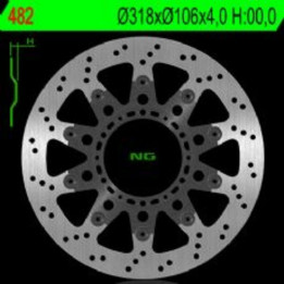 Disque de frein NG BRAKES rond flottant 482 | Oxmoto