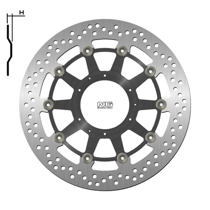 Disque de frein NG BRAKES rond flottant 1446G | Oxmoto