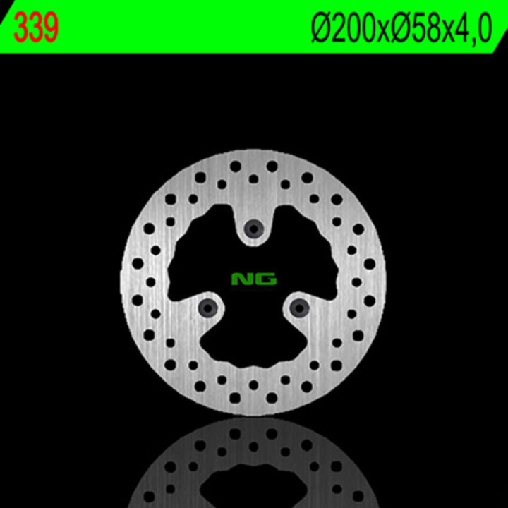 Disque de frein NG BRAKES rond fixe 339 | Oxmoto
