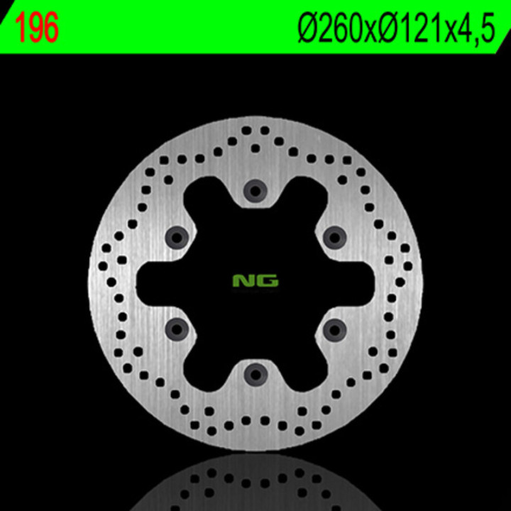 Disque de frein NG BRAKES rond fixe 196 | Oxmoto