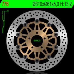 Disque de frein NG BRAKES rond flottant 776 | Oxmoto