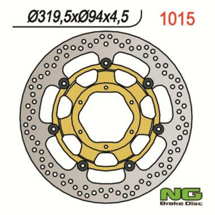 Disque de frein NG BRAKES rond flottant 1015 | Oxmoto