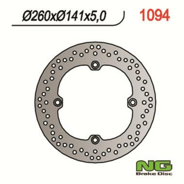 Disque de frein NG BRAKES rond fixe 1094 | Oxmoto