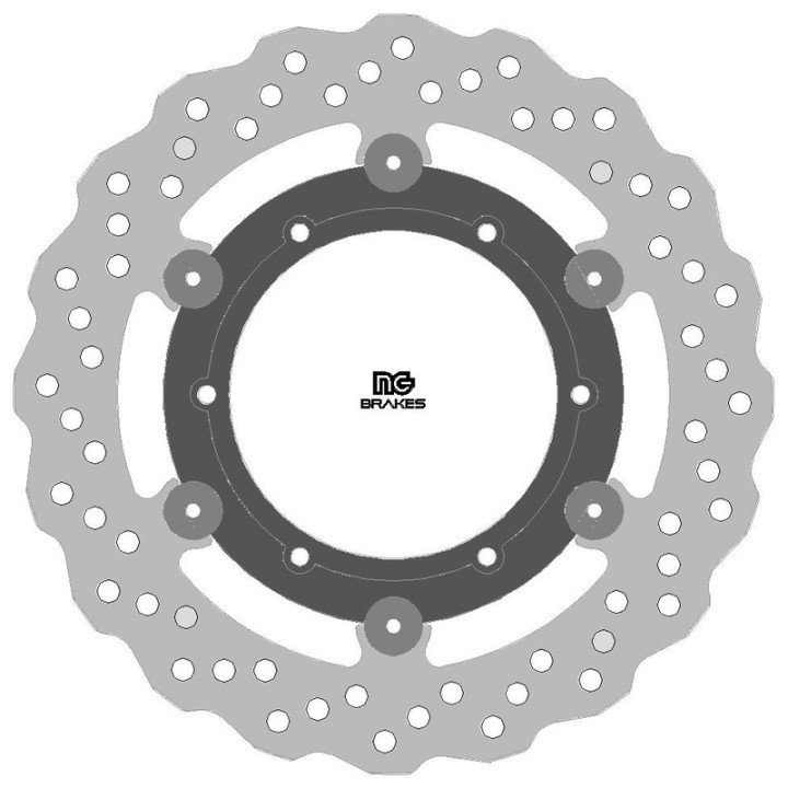 Disque de frein NG BRAKES rond flottant 2127XG | Oxmoto