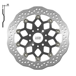 Disque de frein NG BRAKES pétale flottant 1717XG | Oxmoto
