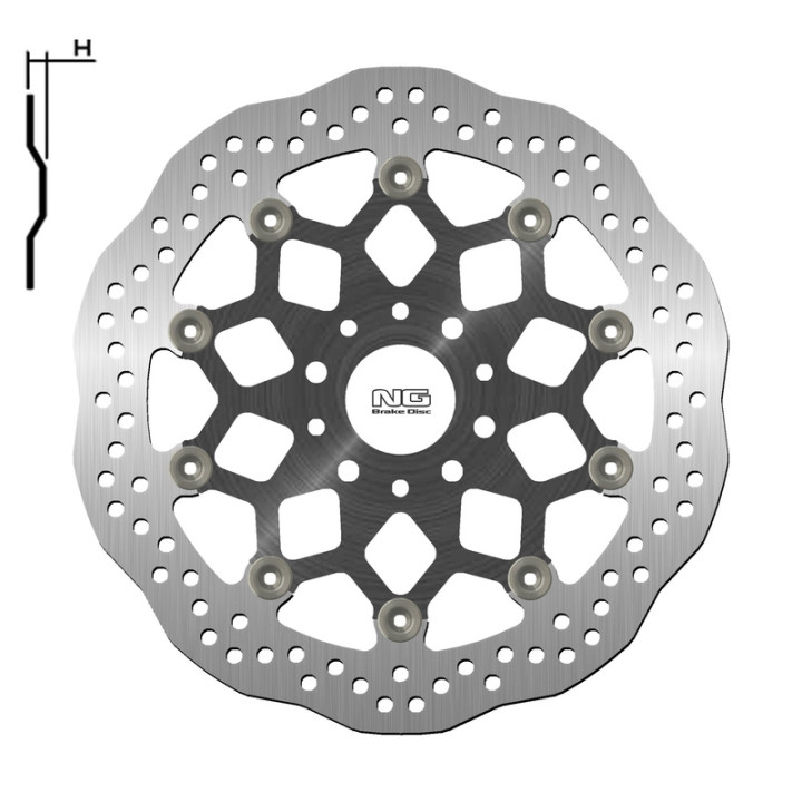 Disque de frein NG BRAKES pétale flottant 1717XG | Oxmoto