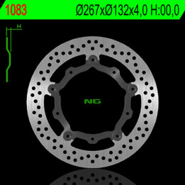 Disque de frein NG BRAKES rond flottant 1083 | Oxmoto