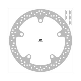 Disque de frein NG BRAKES rond fixe 2167 | Oxmoto