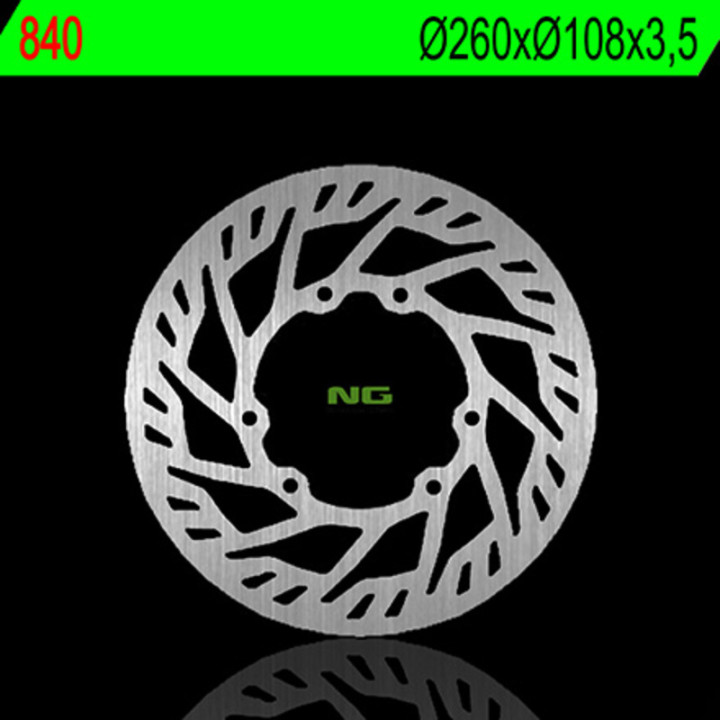 Disque de frein NG BRAKES rond fixe 840 | Oxmoto