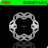 Disque de frein NG BRAKES pétale fixe 1395X | Oxmoto
