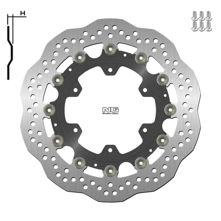 Disque de frein NG BRAKES pétale flottant 1137XG | Oxmoto