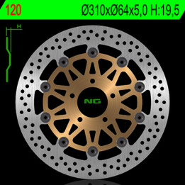 Disque de frein NG BRAKES rond flottant 120 | Oxmoto