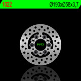 Disque de frein NG BRAKES rond fixe 1022 | Oxmoto
