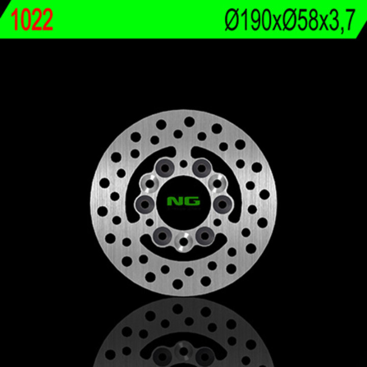 Disque de frein NG BRAKES rond fixe 1022 | Oxmoto