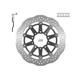 Disque de frein NG BRAKES pétale flottant 1701XG | Oxmoto