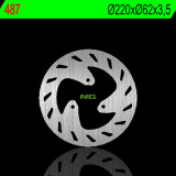 Disque de frein NG BRAKES rond fixe 487 | Oxmoto