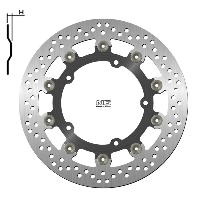 Disque de frein NG BRAKES rond flottant 1786G | Oxmoto