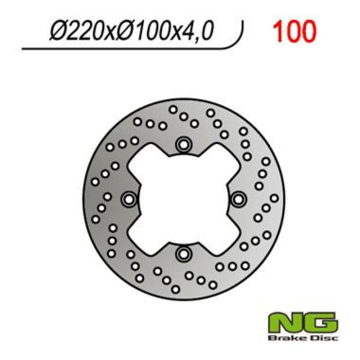 Disque de frein NG BRAKES rond fixe 100 | Oxmoto