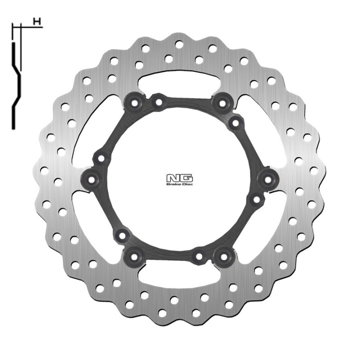 Disque de frein NG BRAKES pétale flottant 1725X | Oxmoto