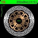 Disque de frein NG BRAKES rond flottant 1159 | Oxmoto