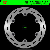 Disque de frein NG BRAKES rond fixe 1230 | Oxmoto