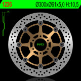 Disque de frein NG BRAKES rond flottant 1236 | Oxmoto