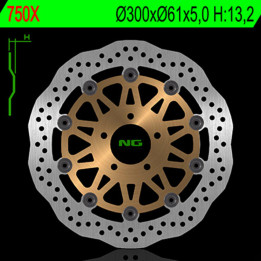 Disque de frein NG BRAKES pétale flottant 750X | Oxmoto